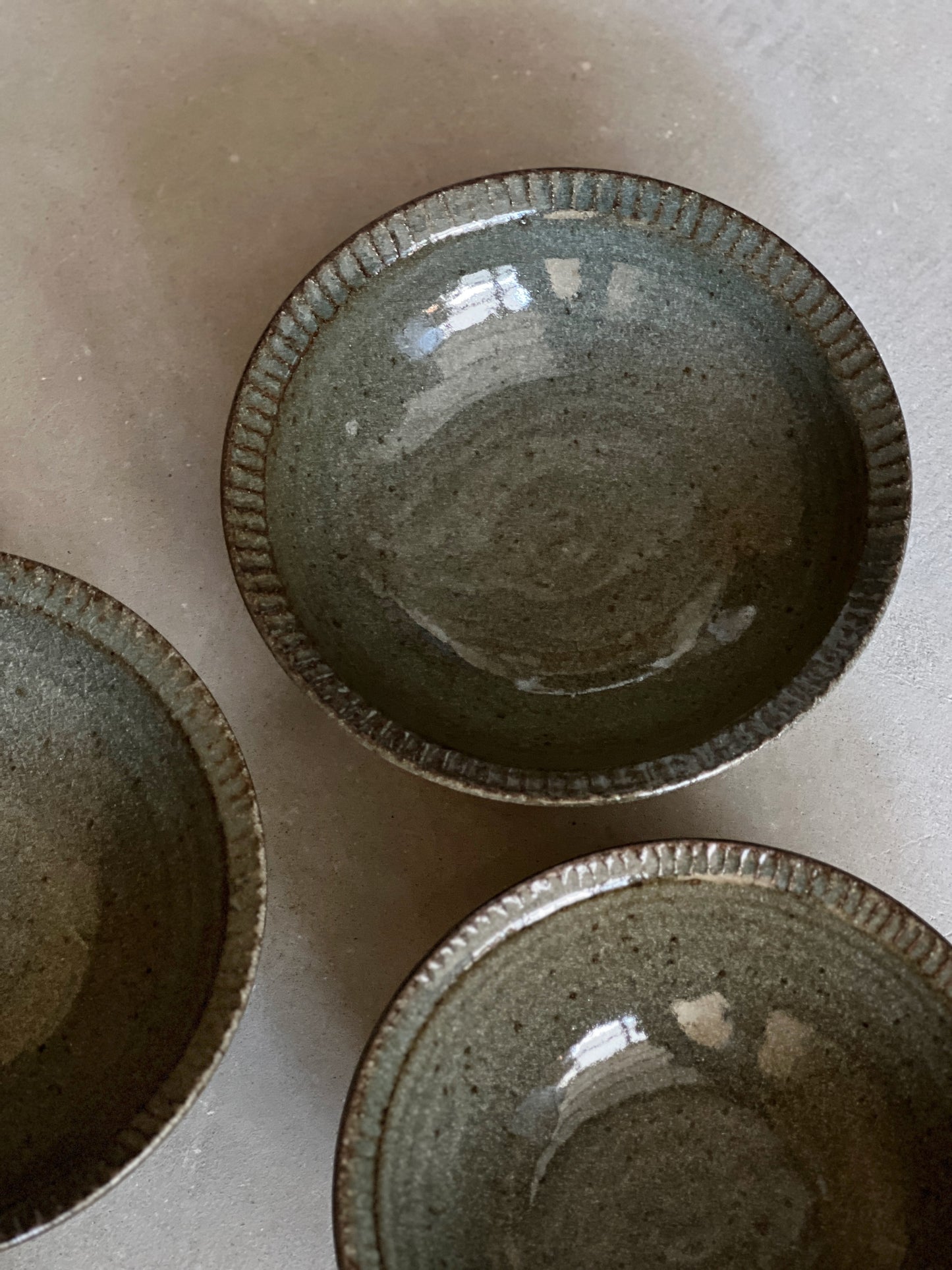 Serving Bowl- Carved Rim