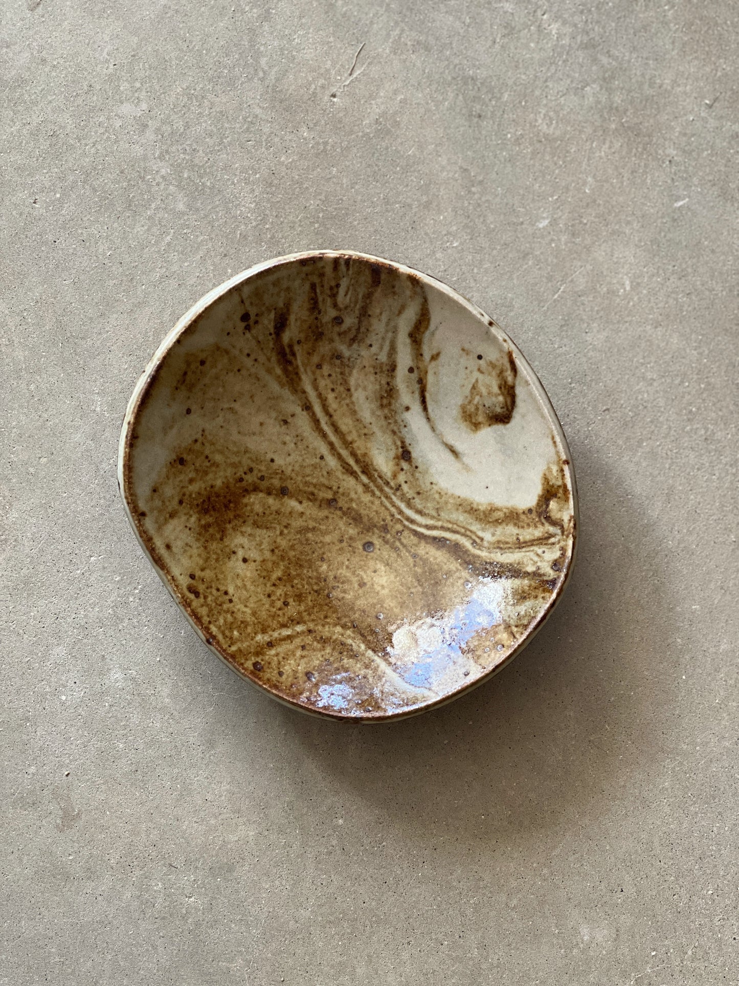 Footed Marble Plate (S)