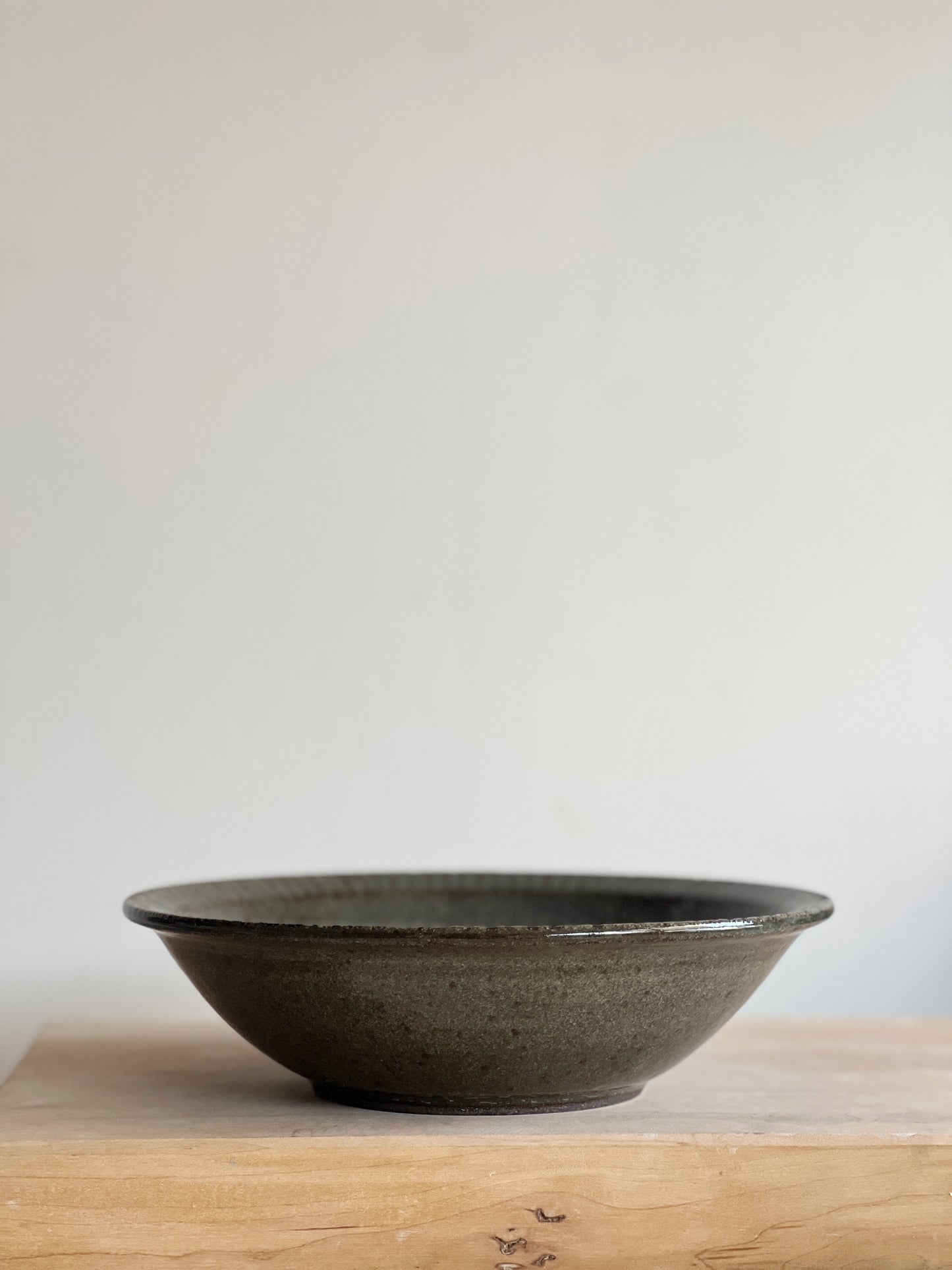 Serving Bowl- Carved Rim